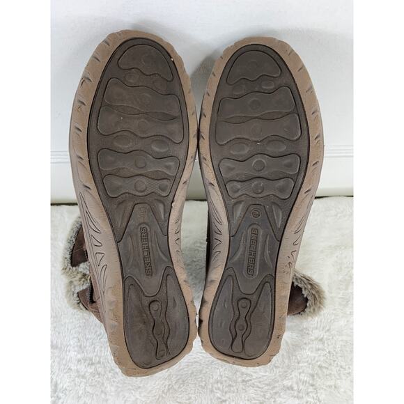 Skechers Women’s Dark Brown Faux-Fur Slip-On Boots Size 9.5 49204 - Picture 8 of 8